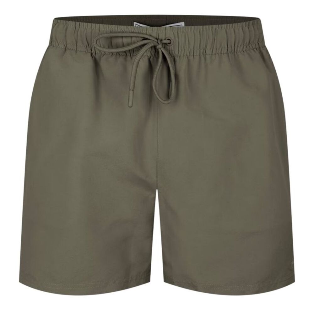 Jack Wills Mens Embroidered Logo Mid Length Swim Shorts / Olive